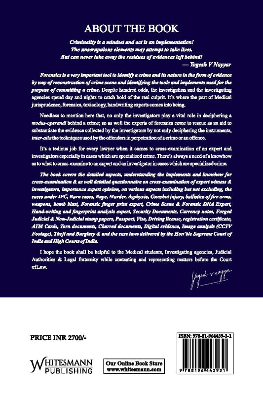 Cross-Examination of Expert Witness & Investigators by Yogesh V. Nayyar – image 2