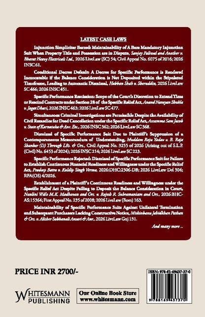 Commentary on the Specific Relief Act, 1963 by Y. P. Bhagat – image 2