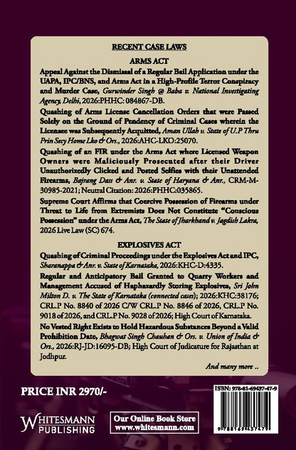 Commentary on Law of Arms and Explosives by Y. P. Bhagat – image 2