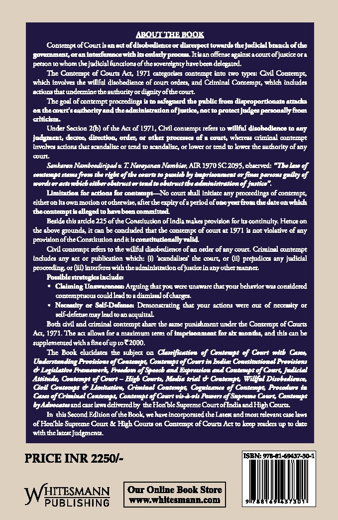 Law of Contempt of Court by Yogesh V. Nayyar – image 2