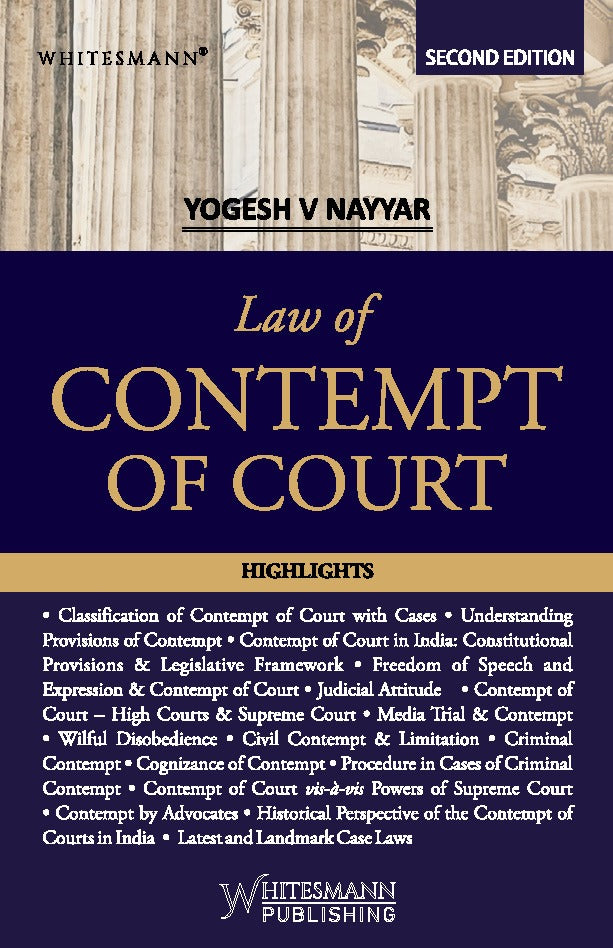 Law of Contempt of Court by Yogesh V. Nayyar – cover
