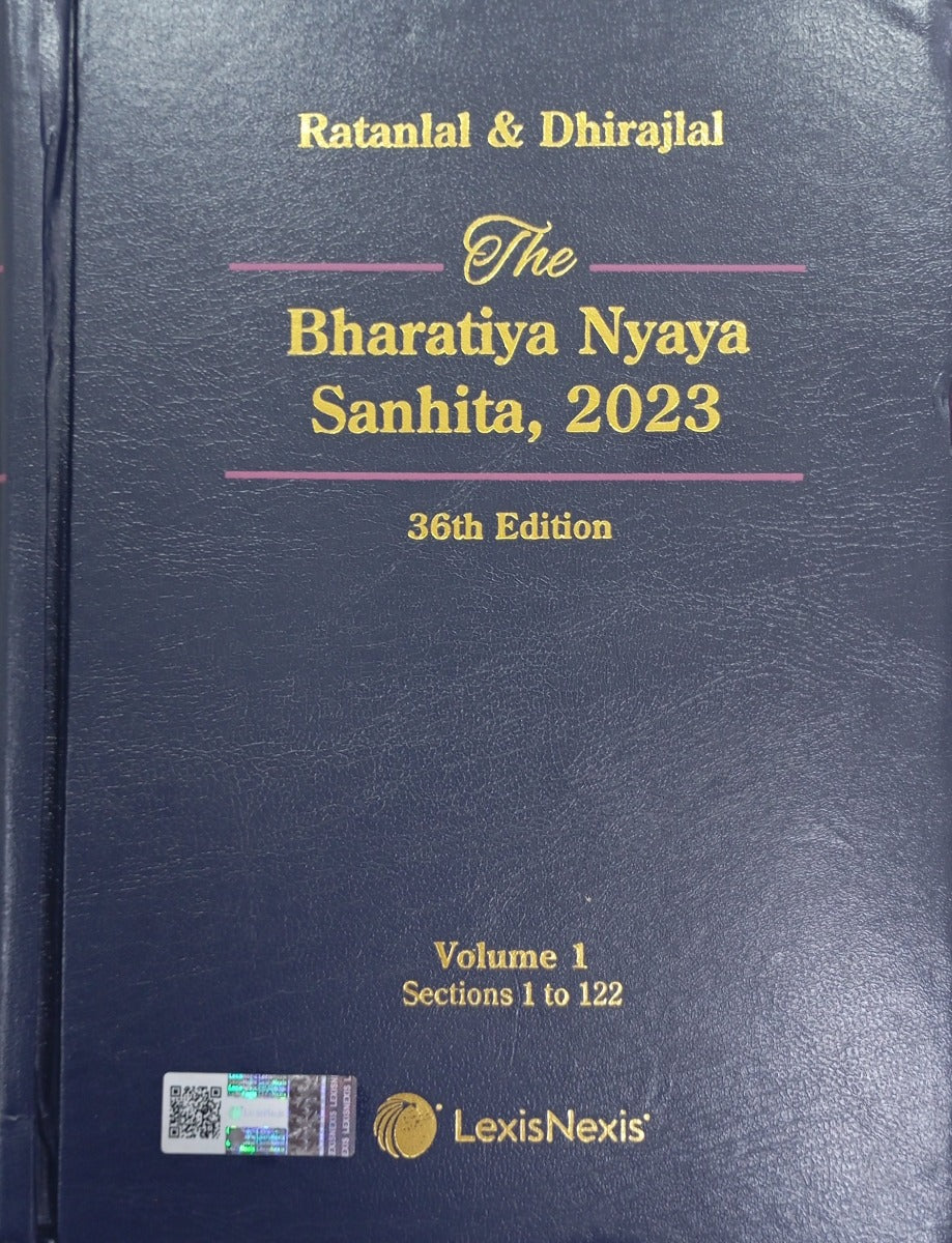 Bharathiya Nyaya Sanhita, 2023 | 36th Edition|Lexis Nexis|Rathanlal & Dhirajlal |2 Volume