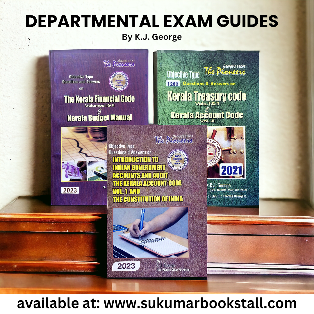 K J George 's Departmental Exam English Guides Combo