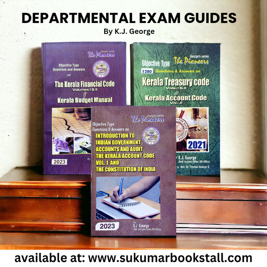 K J George 's Departmental Exam English Guides Combo