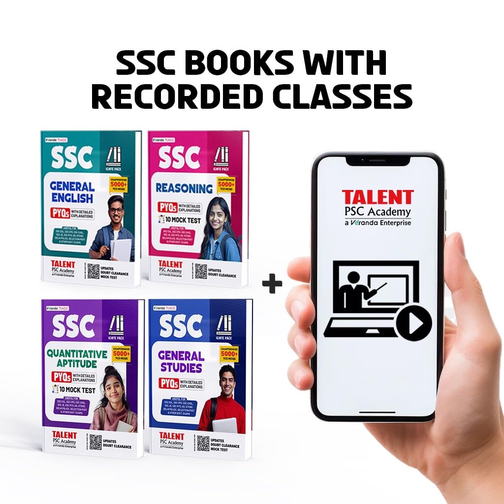 Kerala PSC SSC Combo books of General English, Reasoning, Quantitative Aptitude & General Studies – cover