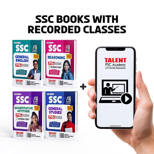 Kerala PSC SSC Combo books of General English, Reasoning, Quantitative Aptitude & General Studies – cover