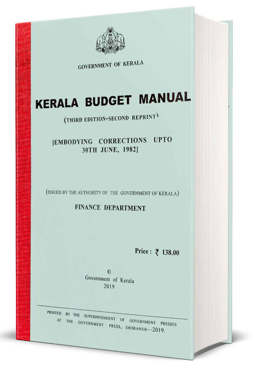 The Kerala Budget Manual | KBM | Government Text