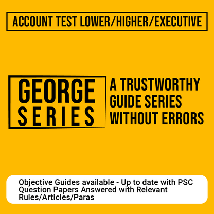 George Series - Departmental Exam Account Test Lower/Higher/Executive