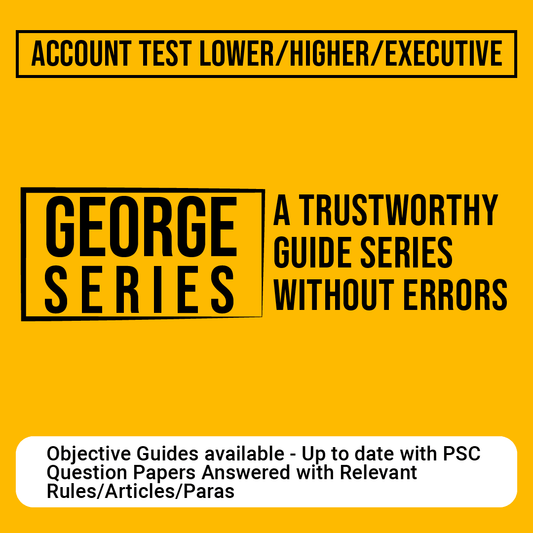George Series - Departmental Exam Account Test Lower/Higher/Executive