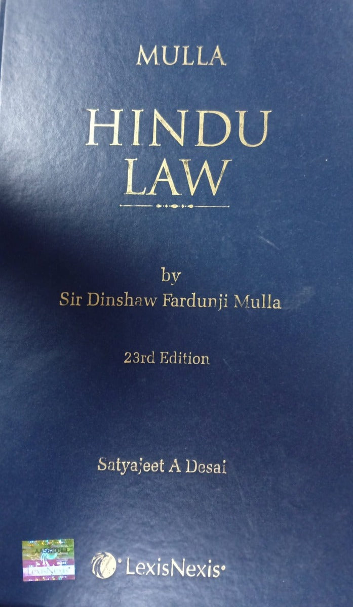 HINDU LAW by Sir Dinshaw Fardunji Mulla 23rd edition
