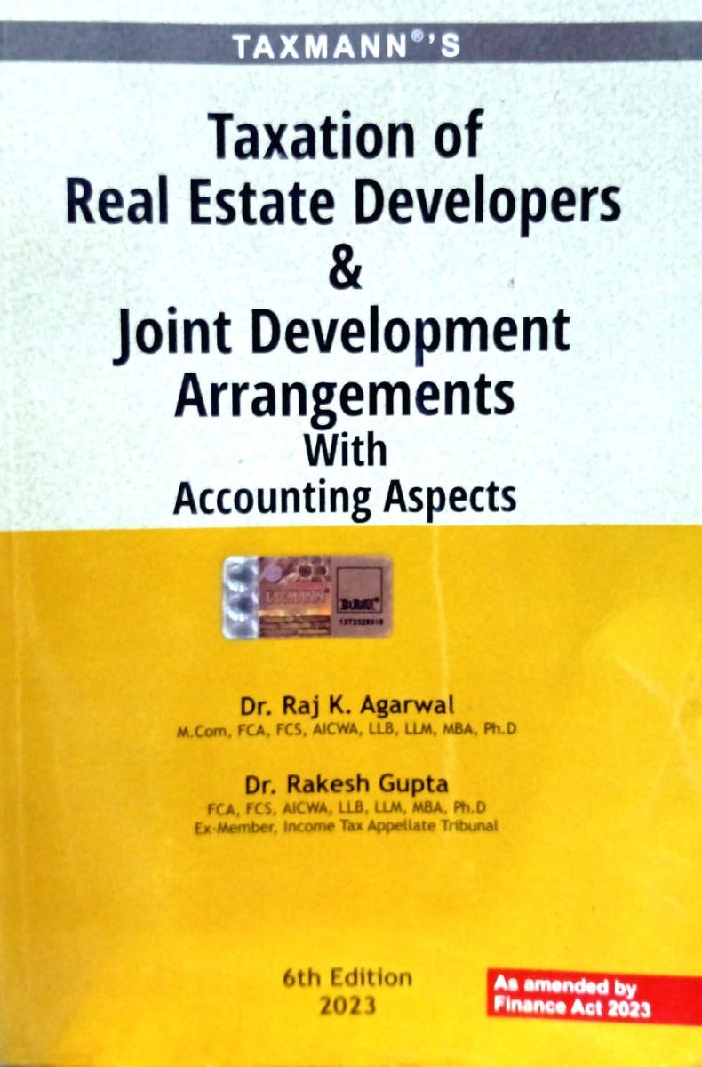 Taxation of real estate developers & joint development arrangements with accounting aspects by finance act 2023