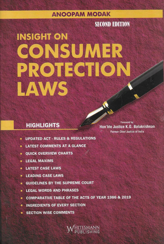 Insight on Consumer Protection Laws by Anoopam Modak – cover