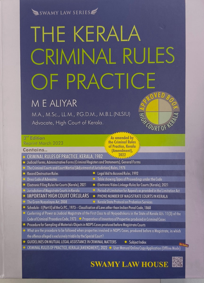 KERALA CRIMINAL RULES OF PRACTICE