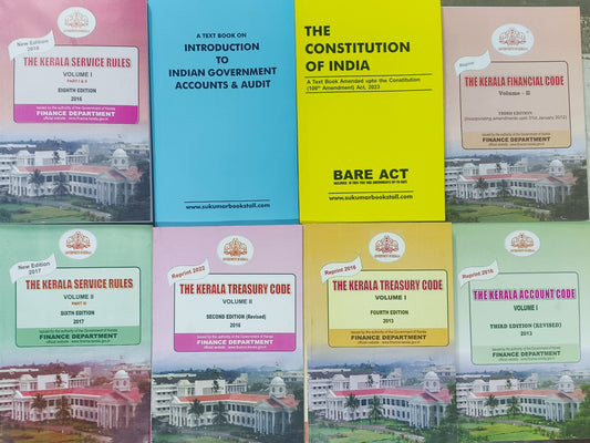 Available Text Books For Departmental Exam (Lower and Higher) | KSR | KFC | KTC | KAC | Constitution | Introduction| Kerala Service Rules | Kerala Account Code | Kerala Treasury Code