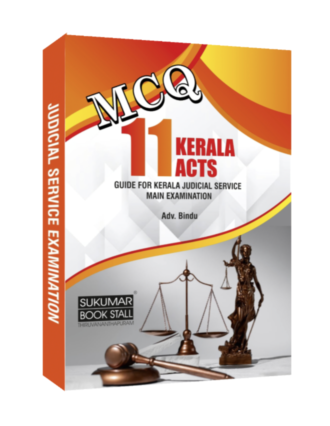 Kerala Judicial Service Exam: 11 Acts MCQ Guide with Previous Year Questions | By Adv. Bindu | Sukumar Book Stall