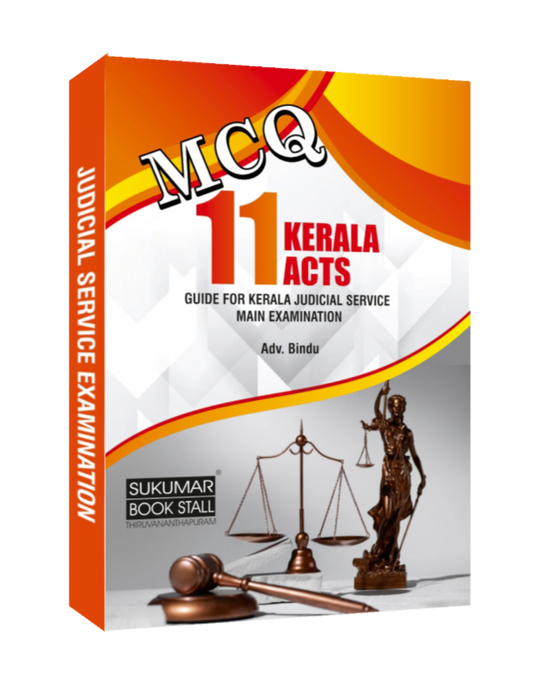Kerala Judicial Service Exam: 11 Acts MCQ Guide with Previous Year Questions | By Adv. Bindu | Sukumar Book Stall