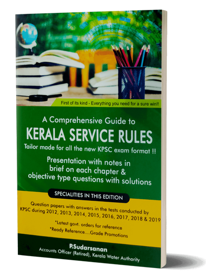 Kerala Service Rules Combo - P. Sudarsanan Guide + Previous Questions