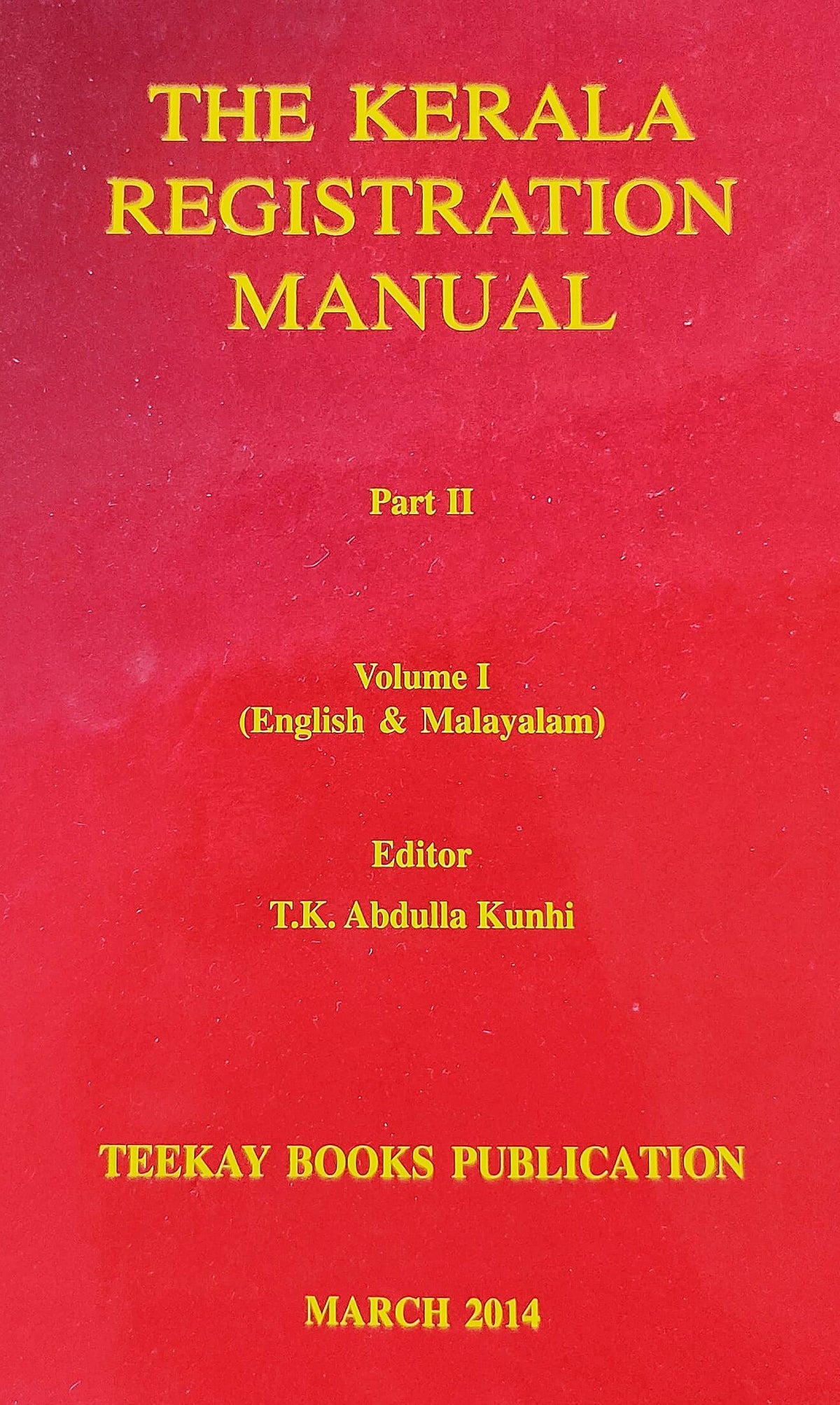 The Kerala Registration Manual