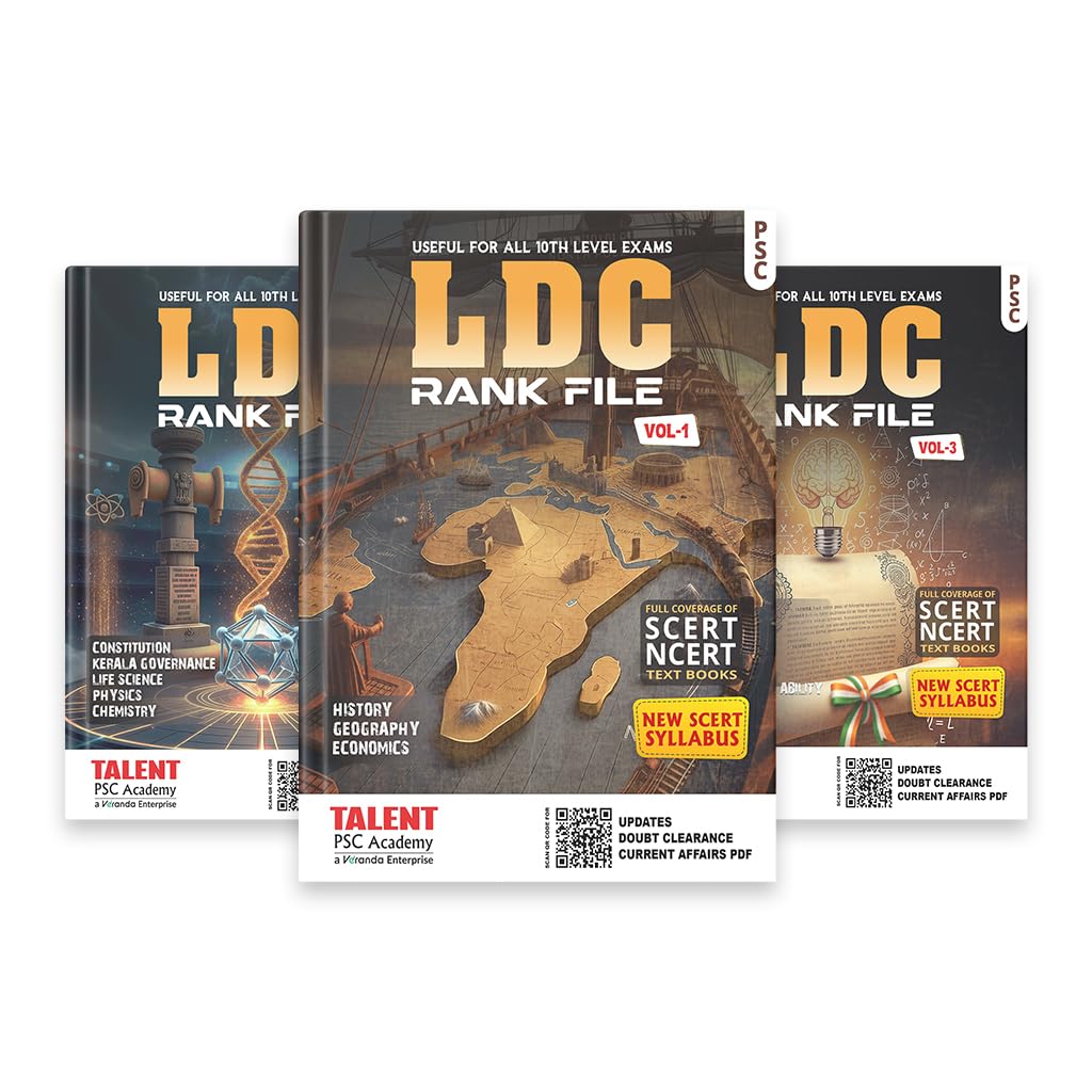 Kerala PSC LDC Rank File 2026 3 Volume Book – cover