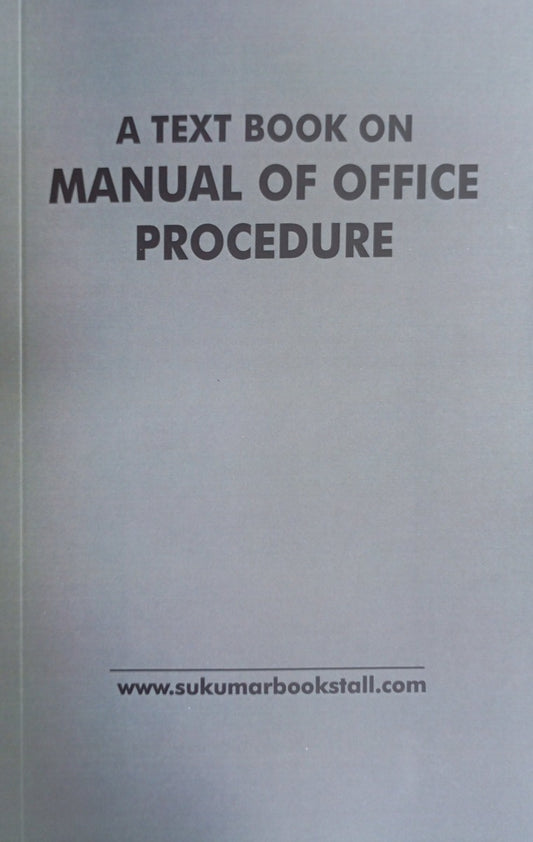 Text book on manual of office procedure