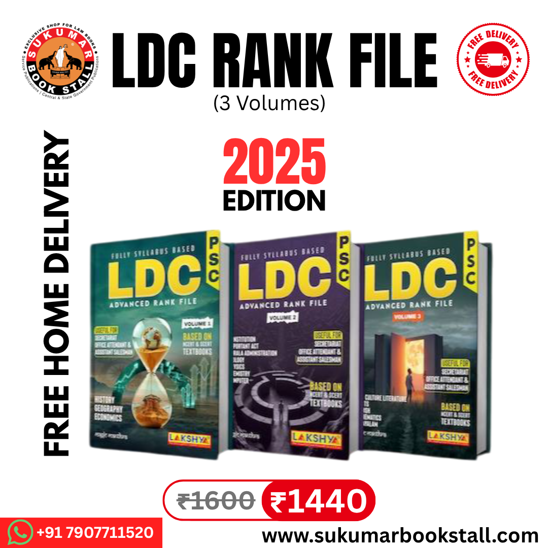 LDC Rank File by Lakshya Publication 3 Volumes | 2025 Edition | Free Home Delivery