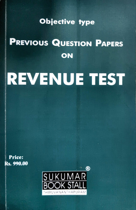 Objective type Previous Question Papers with Answes on Revenue Test - (2013-2025)