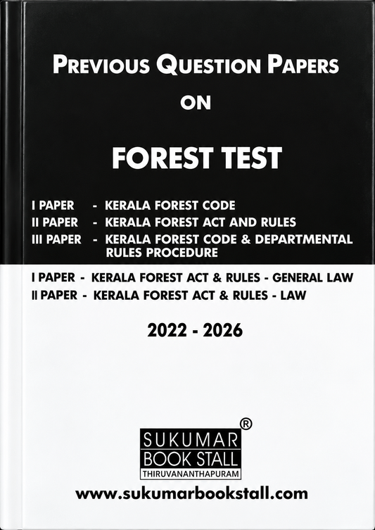 Previous Question Papers with Answers on Forest Test (2022-2026)| Forest Code | Forest Act | Forest Departmental Rules Procedure