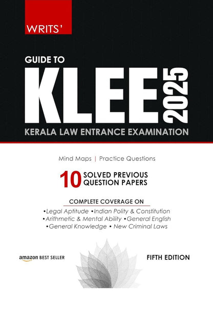 Writs' Kerala Law Entrance Examination Guide 2025 | Writs' KLEE Guide 2025 | WRITS | FREE DELIVERY