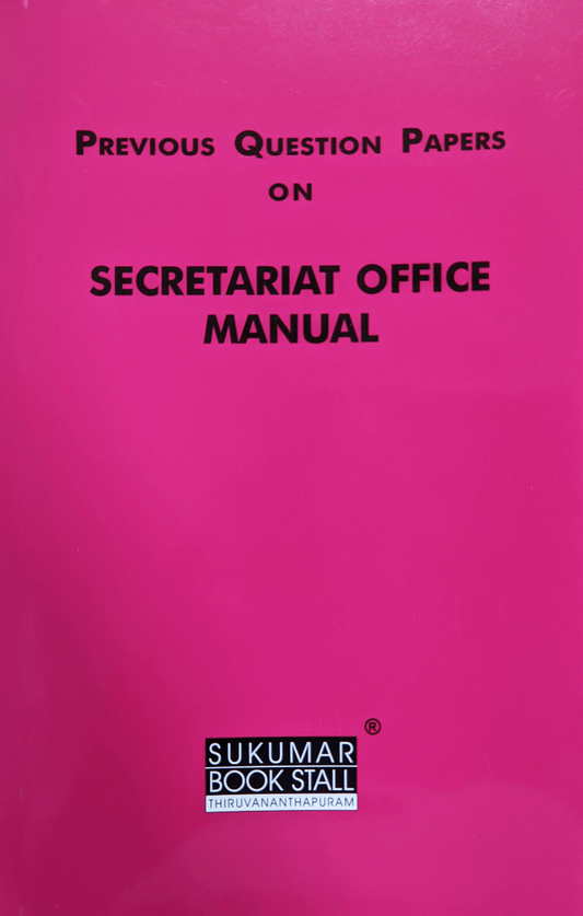 Previous Question Paper on Secretariat Office Manual | PQ on SOM