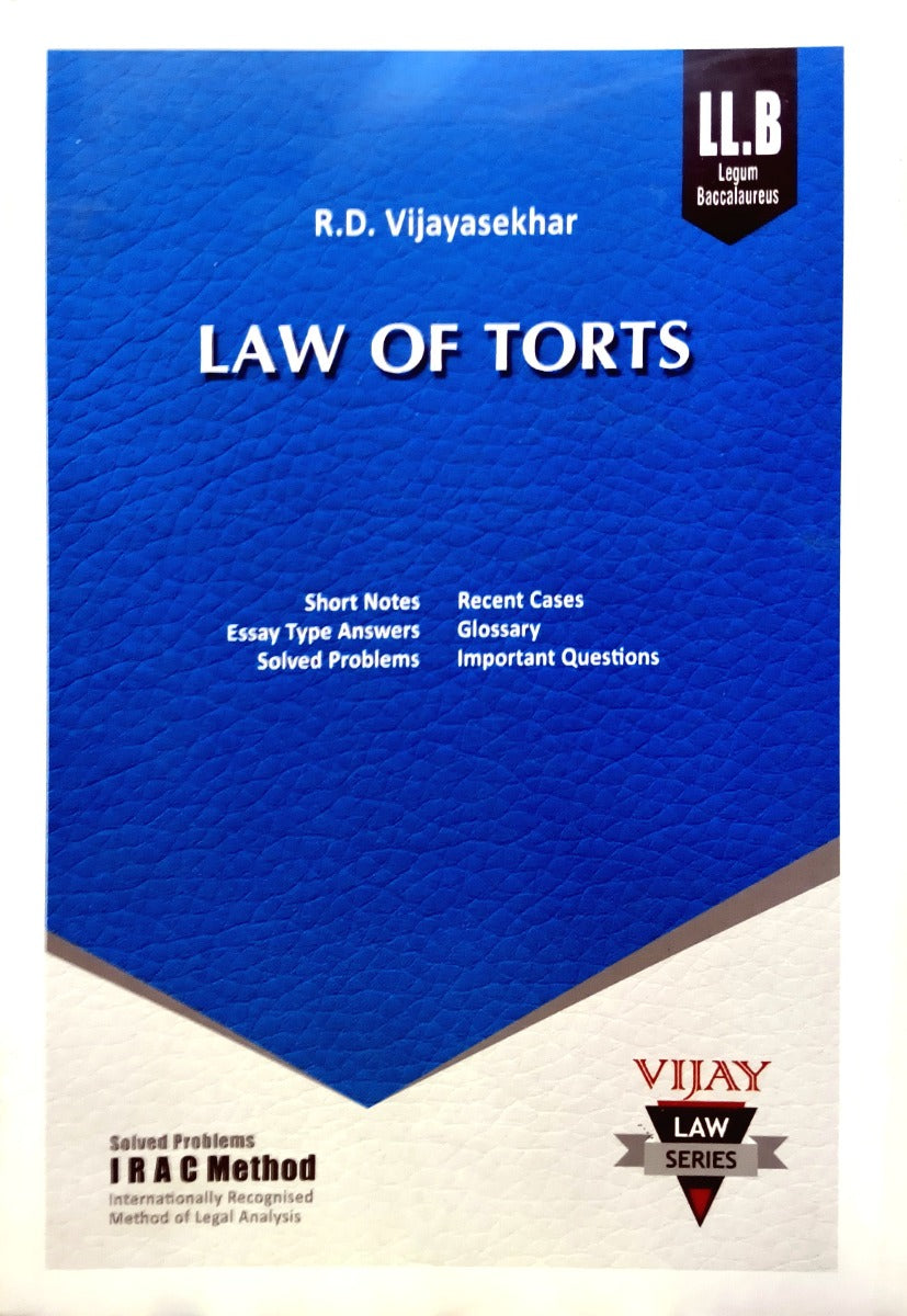 R.D. Vijaysekhar's Guide for Law of Torts| Vijay Law Series
