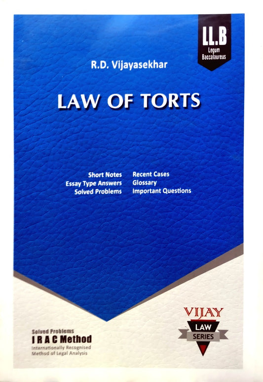 R.D. Vijaysekhar's Guide for Law of Torts| Vijay Law Series