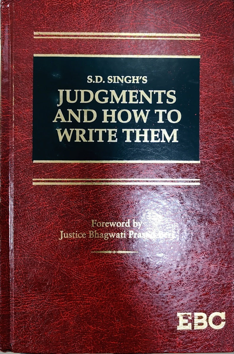 JUDGMENTS AND HOW TO WRITE THEM by BHAGWATI PRASAD BERI |EBC