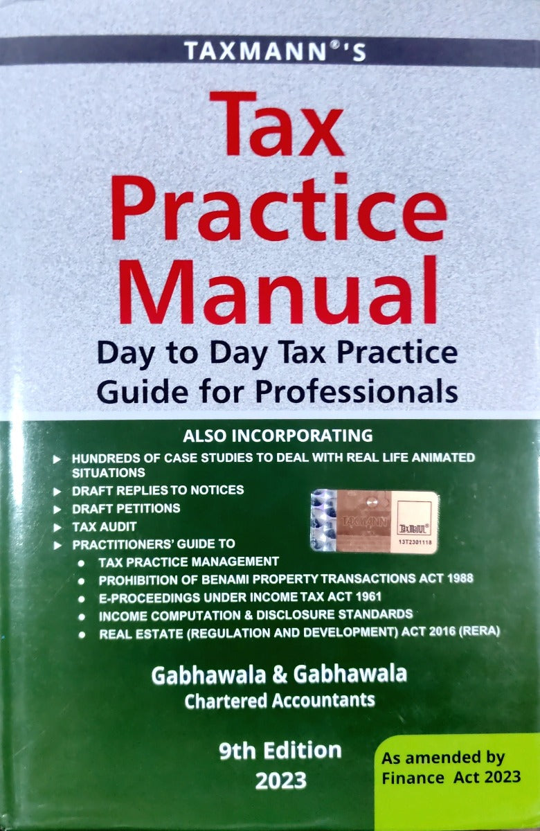 TAX PRACTICE MANUAL |TAXMANNS