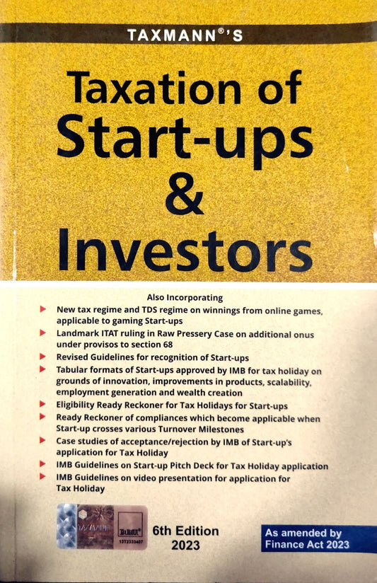 TAXATION OF START-UP & INVESTOR'S|TAXMANN