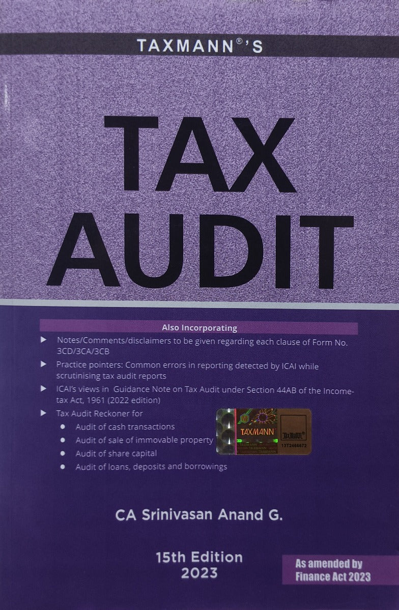 Tax Audit | 15th Edition | 2023