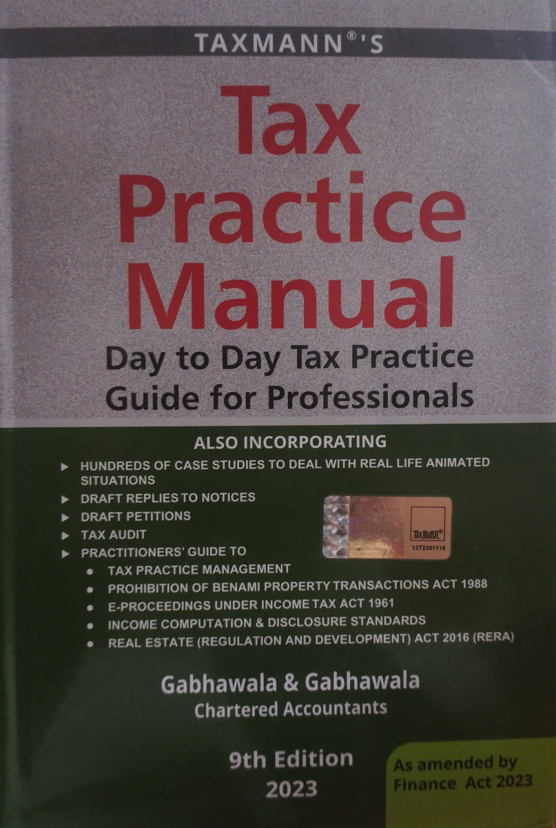 Tax Practice Manual | Day to Day Tax Practice Guide for Professionals