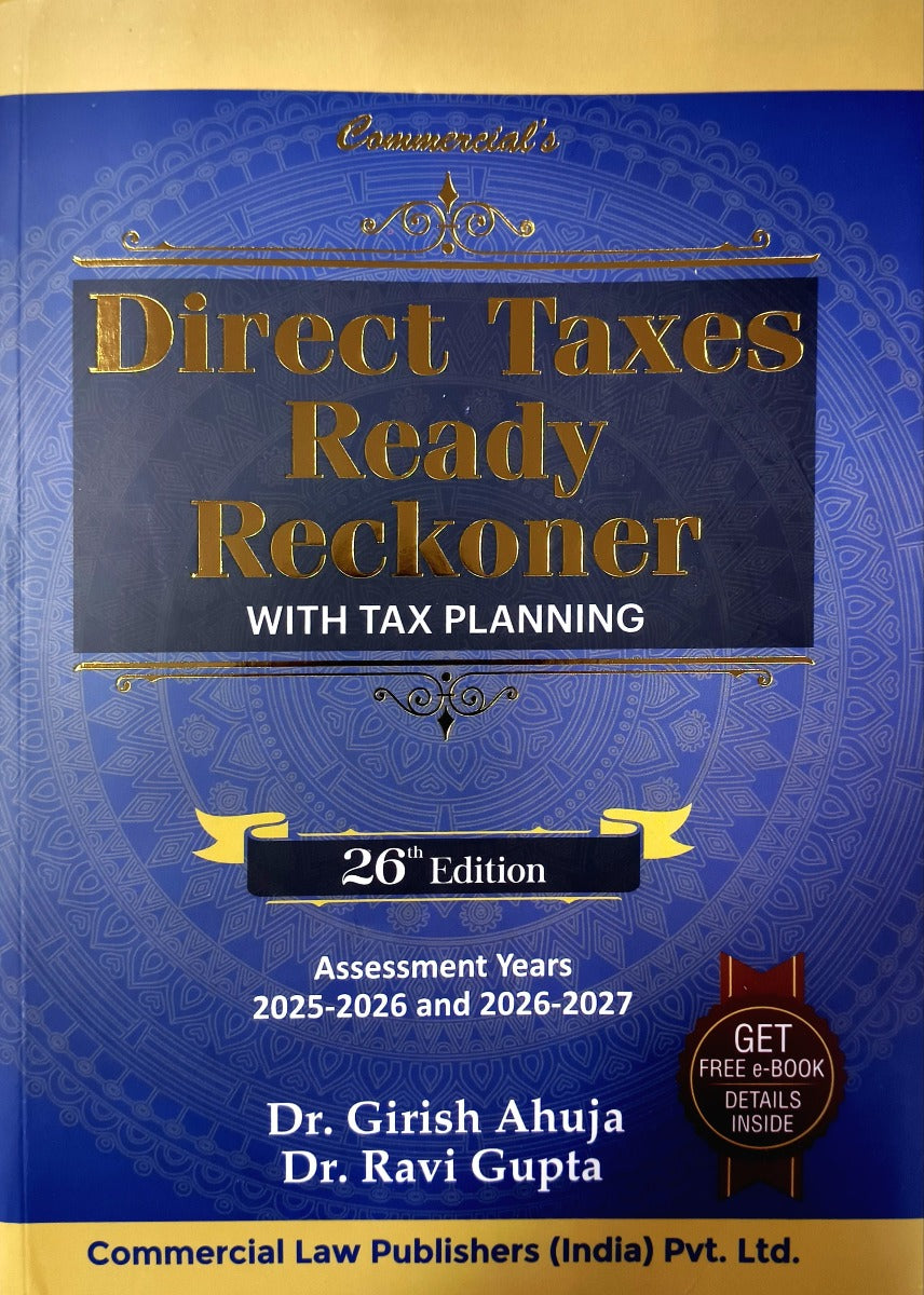 Direct Taxes Ready Reckoner (2025 Edition) by Commercial Publication | Free Home Delivery | Commercial's Direct Taxes Ready Reckoner