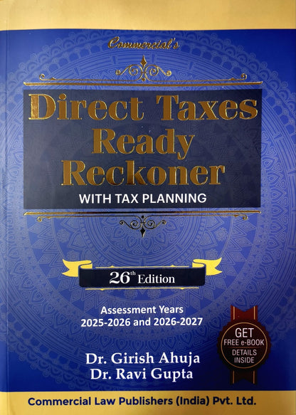 Direct Taxes Ready Reckoner (2025 Edition) by Commercial Publication | Free Home Delivery | Commercial's Direct Taxes Ready Reckoner