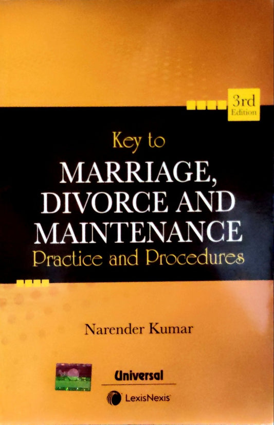 Key to Marriage, Divorce and Maintenance ( practice and procedure) | Narender Kumar | LexisNexis