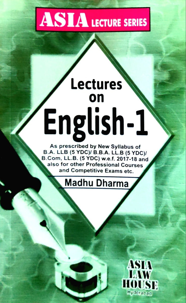 Lectures on English - 1 | By Madhu Dharma | Asia Law House