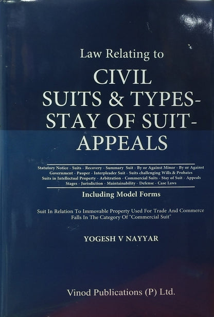 Civil Suits & Types - Stay of Suit - Appeals | By Yogesh V Nayyar | Vinod Publications