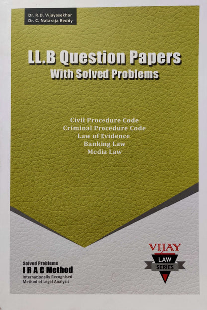 LL.B Question Papers With Solved Problems Civil Procedure Code,Criminal Procedure Code,Law of Evidence,Banking Law & Media Law