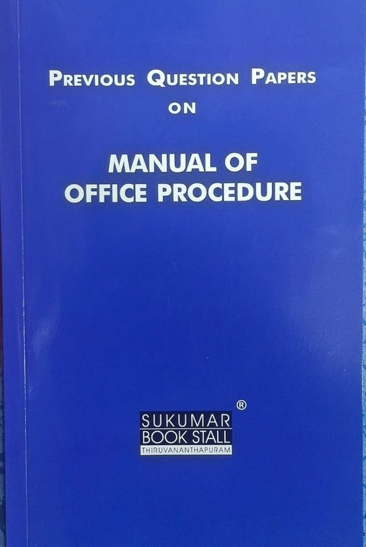 Previous Question Papers on Manual of Office Procedure | PQ on MOP