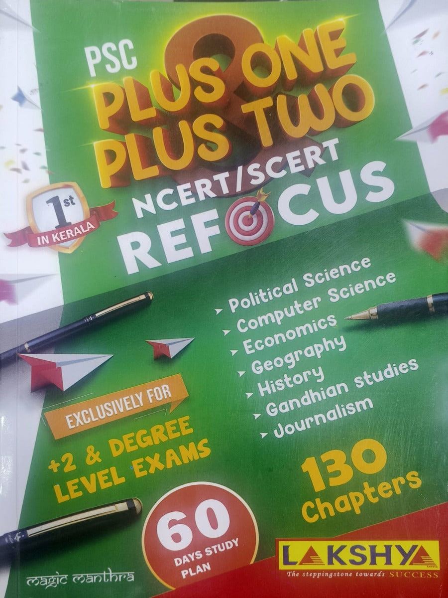 Plus One Plus Two NCERT/SCERT Refocus