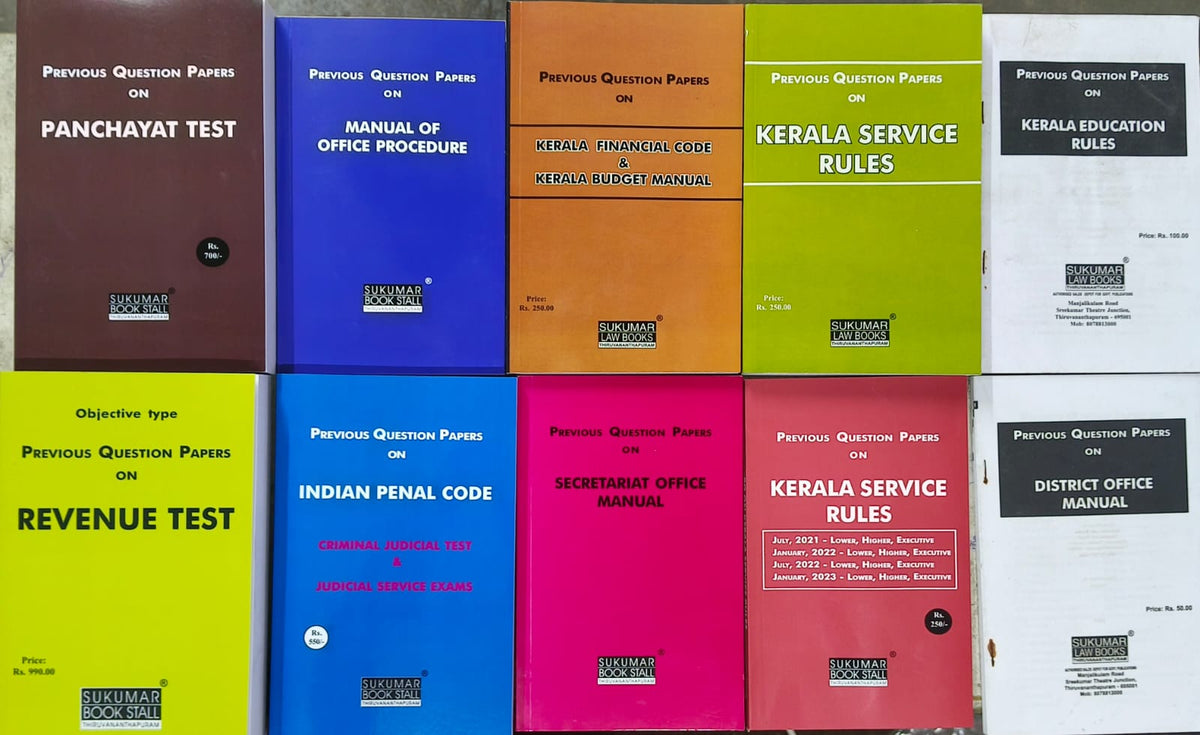 Available Previous Questions for Departmental Exams