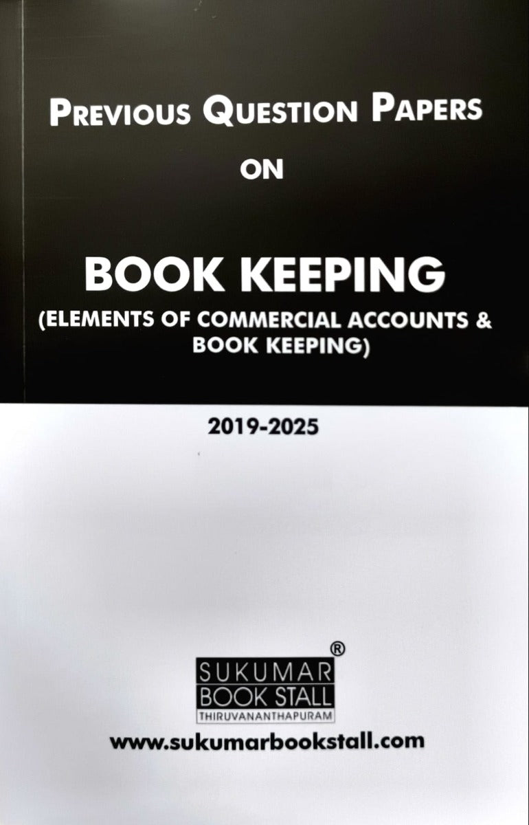 Previous Year Questions (2019-2025) with Answer Key on Book Keeping ( Elements of Commercial Accounts & Book Keeping ) | PQ | KSEB Departmental Exam