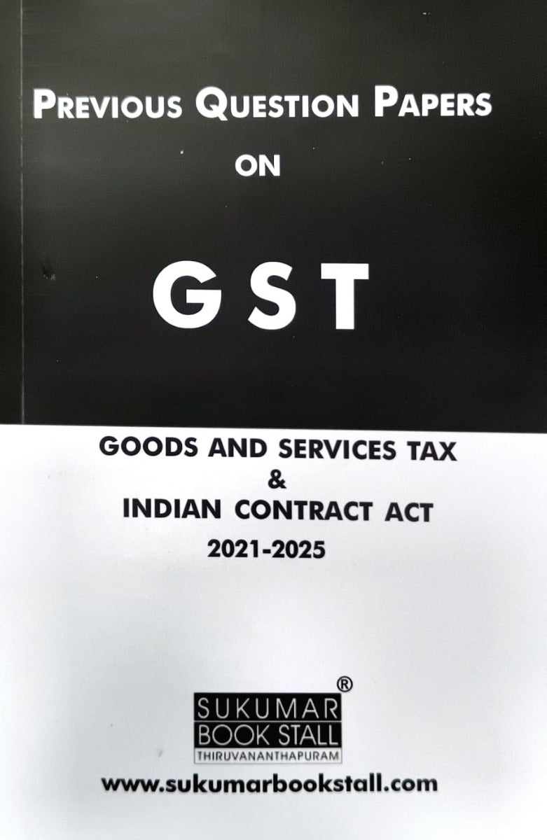 Previous Year Questions (2021-2025) with Answer Key on GST - Goods & Services Act & Indian Contract Act | PQ | KSEB Departmental Exam
