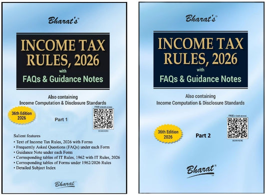 Income Tax Rules (2 Volumes) - 2026 Edition | Bharat Law House | Amended by The Finance Act, 2026 | Free Home Delivery