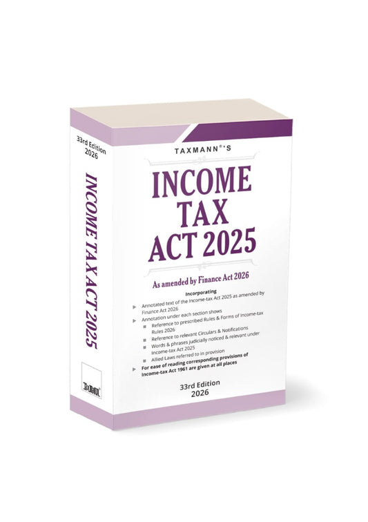POCKET EDITION - Income Tax Act - 2026 Edition | By Taxmann Publication