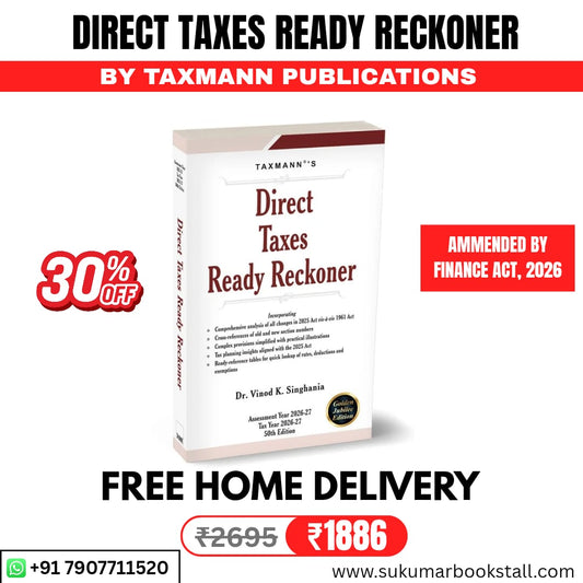 Direct Taxes Ready Reckoner - 2026 Edition | Taxmann Publication | Amended by The Finance Act, 2026 | Free Home Delivery